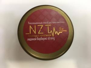 Ледяной барбарис strong NZT леденцы с никотином