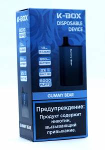 GUMMY BEAR K-BOX 6000 затяжек 13ml 650mAh 2%nic Одноразовая электронная сигарета