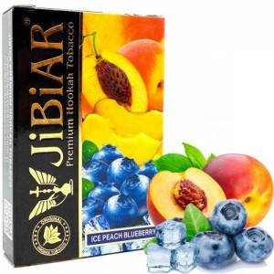 ICE PEACH BLUEBERRY (Лед персик черника) Jibiar 50 гр Табак для кальяна