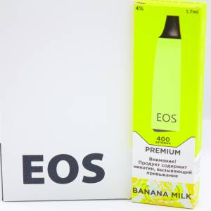 БАНАН МОЛОКО EOS Premium 400 затяжек 1,7 ml 4% nic Одноразовая электронная сигарета оригинал